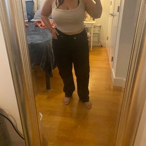 Abercrombie Black Dad Jeans